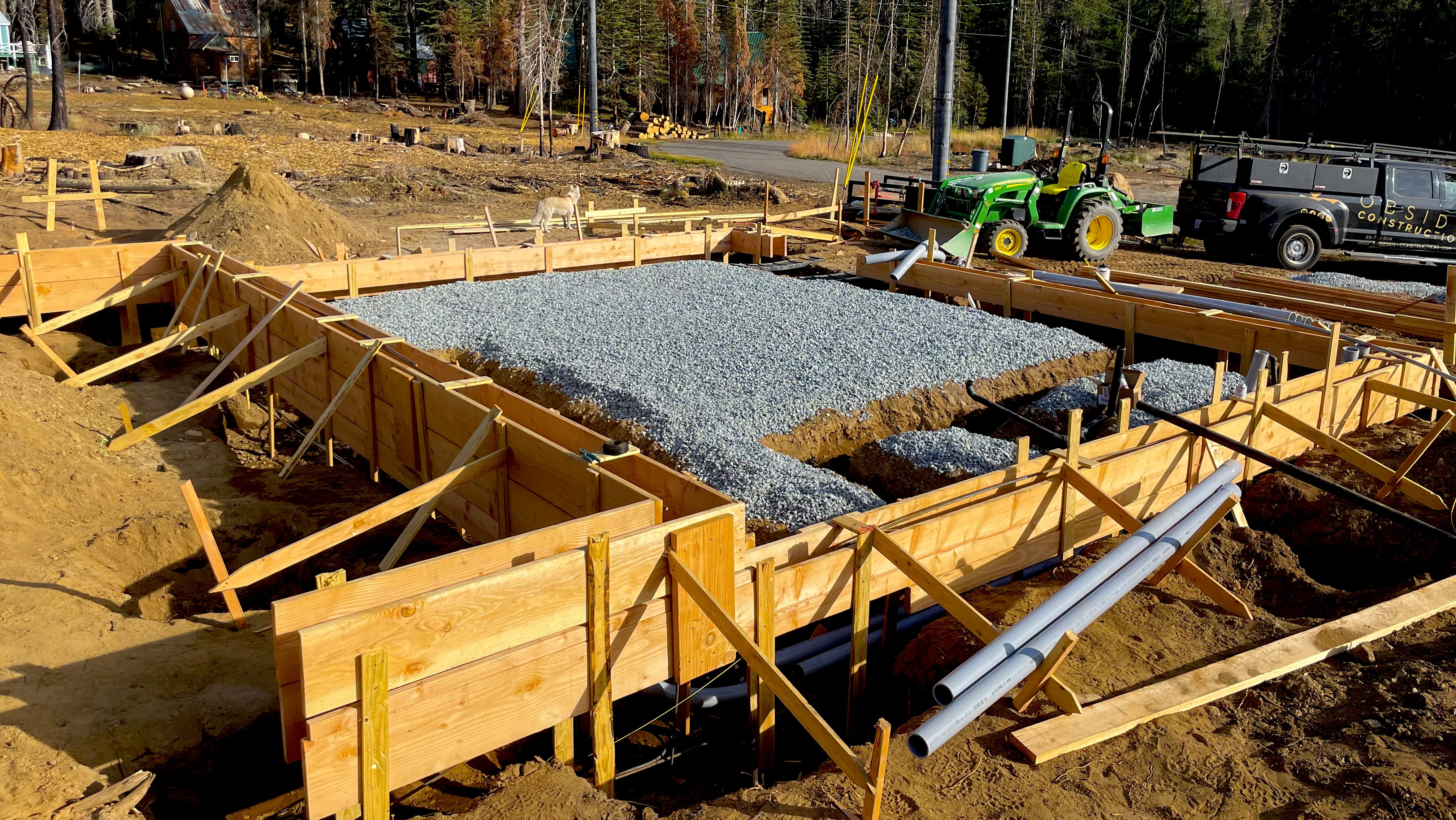 Obsidian Construction Inc foundation forms 